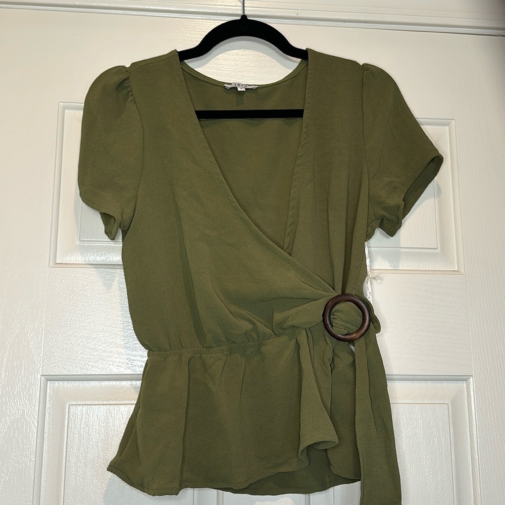 Olive Green Blouse